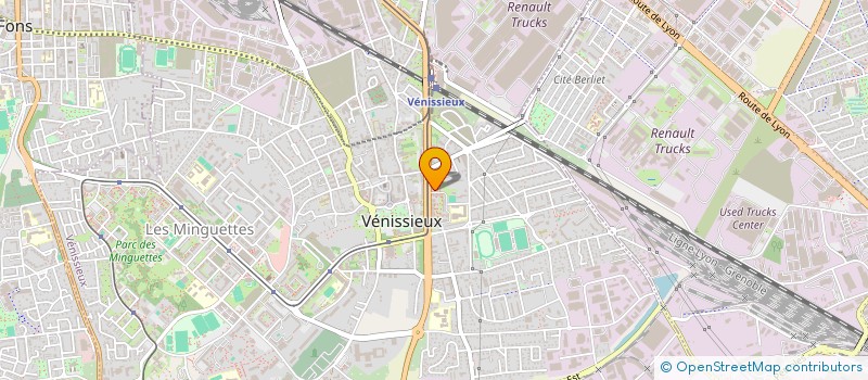 localisation de l'entreprise MADAME OUASSILA TIAIBA  VENISSIEUX