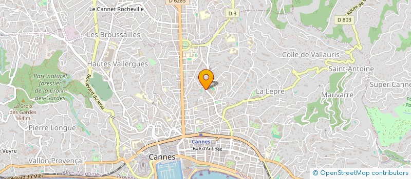 localisation de l'entreprise MADAME OUASSIMA AFEKHSI à CANNES