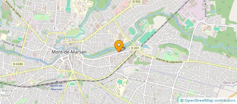 localisation de l'entreprise MADAME OUATEANUI BREDIN  MONT-DE-MARSAN