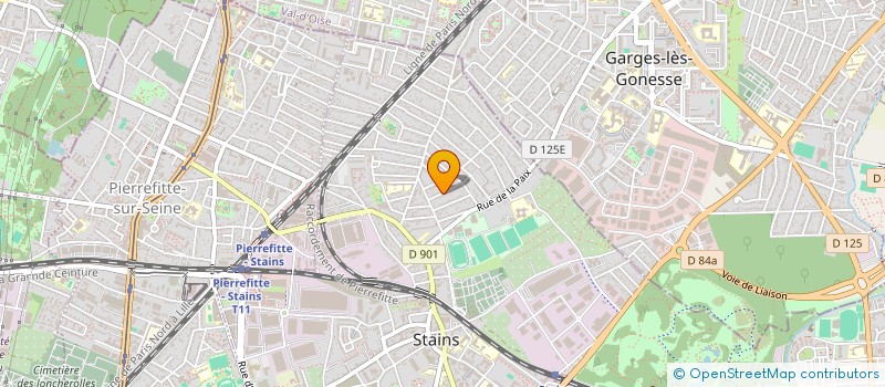 localisation de l'entreprise MADAME OUAZNA SMAILI  STAINS
