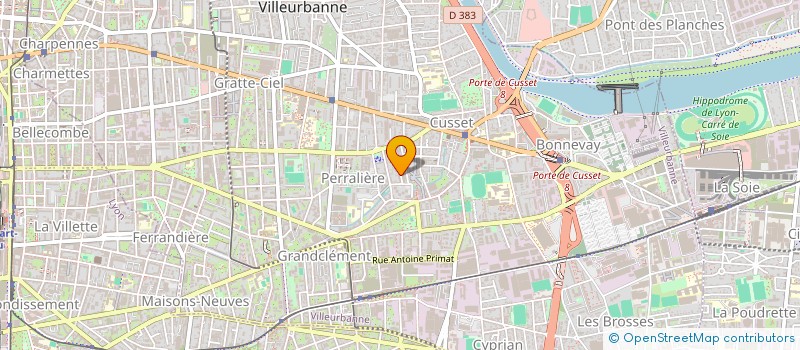 localisation de l'entreprise MADAME OUERDIA BOULTACHE  VILLEURBANNE