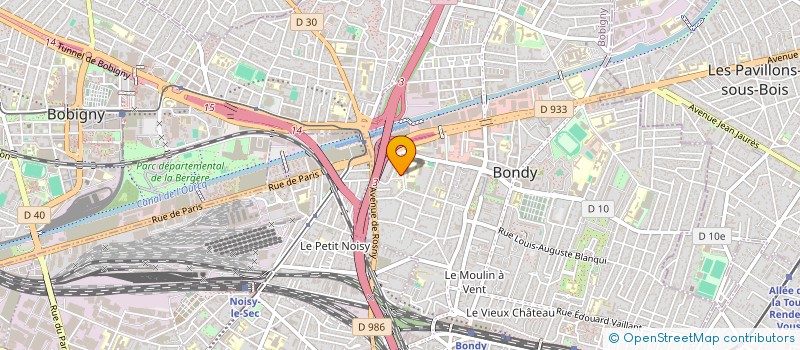 localisation de l'entreprise MADAME OUERDIA KETTEB  BONDY