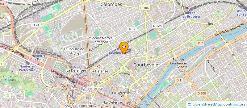 localisation de l'entreprise MADAME OUFIA NEZZAR  COURBEVOIE