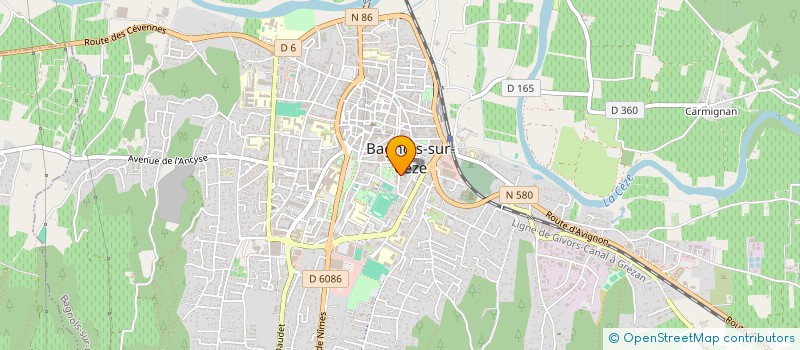 localisation de l'entreprise MADAME OUHOUD MEJRI à BAGNOLS-SUR-CEZE