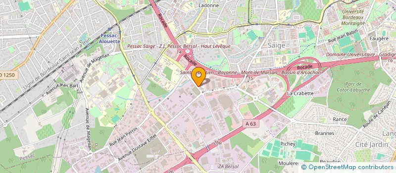 localisation de l'entreprise MADAME OUIAME BENEDDAMAN à PESSAC