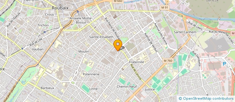 localisation de l'entreprise MADAME OUIDAD DJAFOUR  ROUBAIX