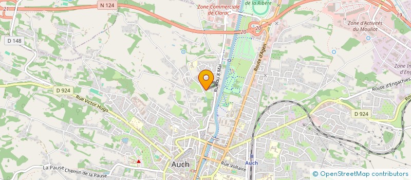 localisation de l'entreprise MADAME OUIDAD MASTARI  AUCH