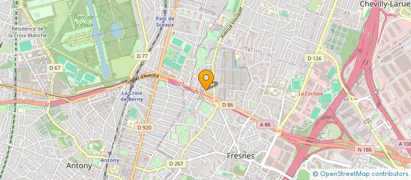 localisation de l'entreprise MADAME OUIFEK GOUJA  FRESNES