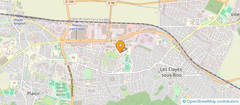 localisation de l'entreprise MADAME OUISSAL CHAIB AMENSOU à LES CLAYES-SOUS-BOIS