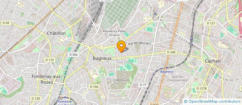 localisation de l'entreprise MADAME OULEMATOU MAKALOU  BAGNEUX