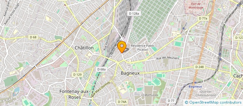 localisation de l'entreprise MADAME OULEYE DIOP à BAGNEUX