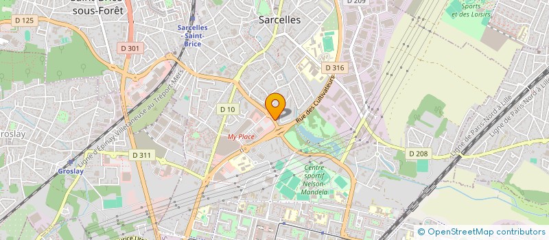 localisation de l'entreprise MADAME OULFA BEN JEMIA  SARCELLES