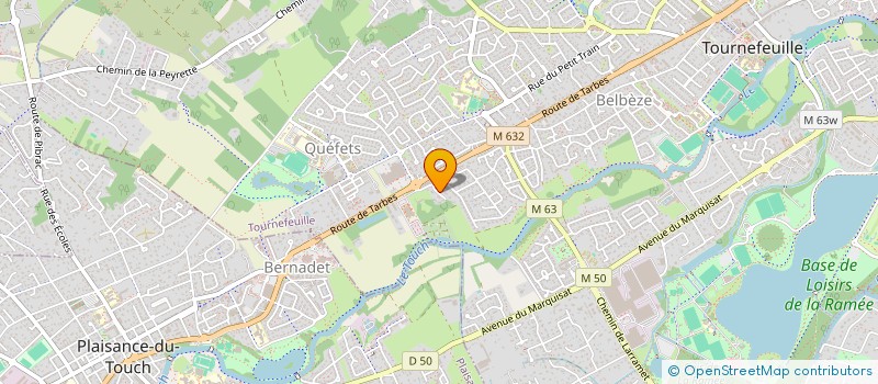 localisation de l'entreprise MADAME OULIANA BADAOUI  TOURNEFEUILLE