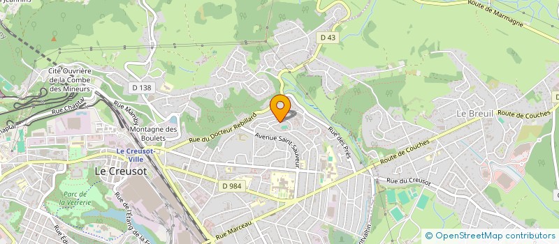 localisation de l'entreprise MADAME OUM CHEIKH CHOHRA  LE CREUSOT