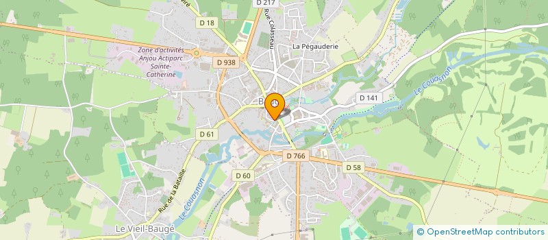 localisation de l'entreprise MADAME OUMAIMA OUAHID  BAUGE-EN-ANJOU