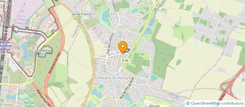 localisation de l'entreprise MADAME OUMALKER YOUSSOUF  MAGNY-LE-HONGRE