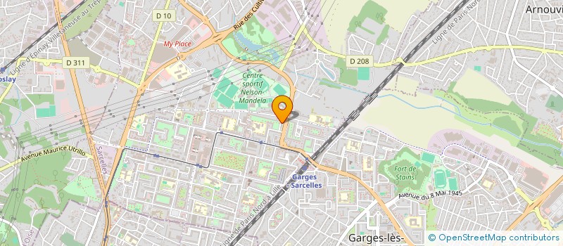 localisation de l'entreprise MADAME OUMAMA ATTOU  SARCELLES