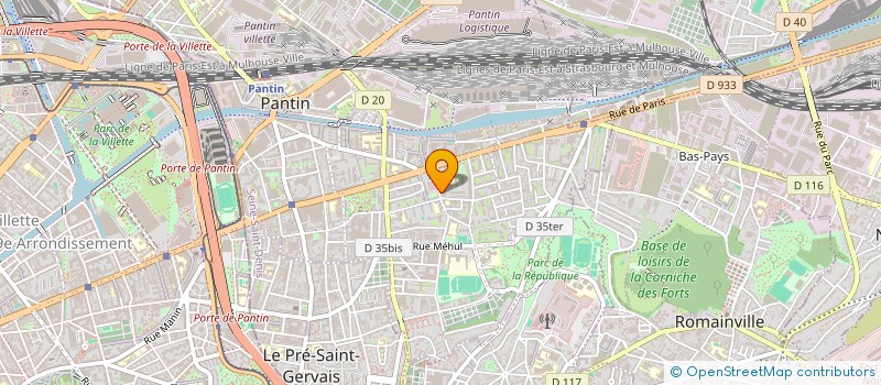 localisation de l'entreprise MADAME OUMAROU IBRAHIM HINDOU  PANTIN