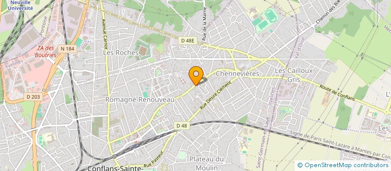 localisation de l'entreprise MADAME OUMAYA GUERCHI  CONFLANS-SAINTE-HONORINE