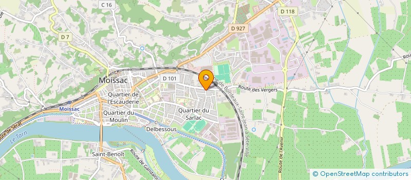 localisation de l'entreprise MADAME OUMNYA ZAIDA  MOISSAC