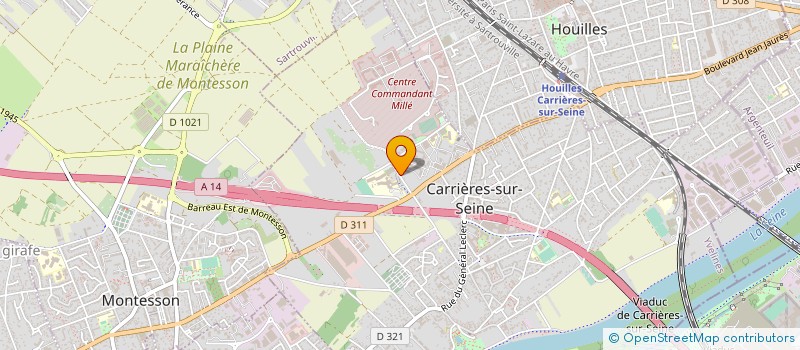 localisation de l'entreprise MADAME OUMOU COULIBALY  CARRIERES-SUR-SEINE