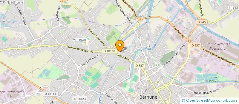 localisation de l'entreprise MADAME OUMOU DIAKITE  BETHUNE