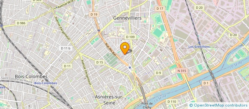 localisation de l'entreprise MADAME OUMOU DIALLO à GENNEVILLIERS