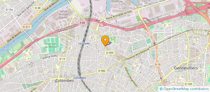 localisation de l'entreprise MADAME OUMOU DIALLO  COLOMBES