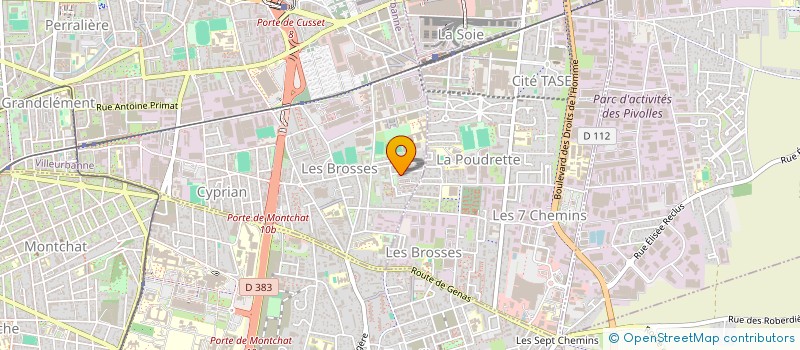 localisation de l'entreprise MADAME OUMOU SALL  VILLEURBANNE