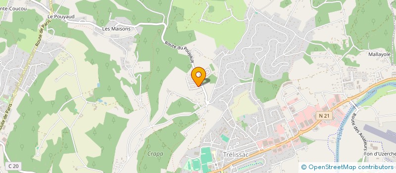 localisation de l'entreprise MADAME OUMOU SENE  TRELISSAC