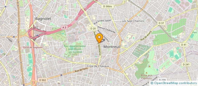 localisation de l'entreprise MADAME OUMOU WADOU à MONTREUIL