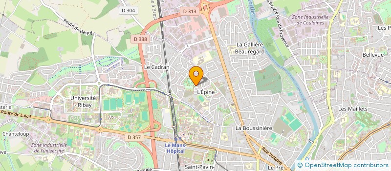 localisation de l'entreprise MADAME OUMY DIAWARA  LE MANS