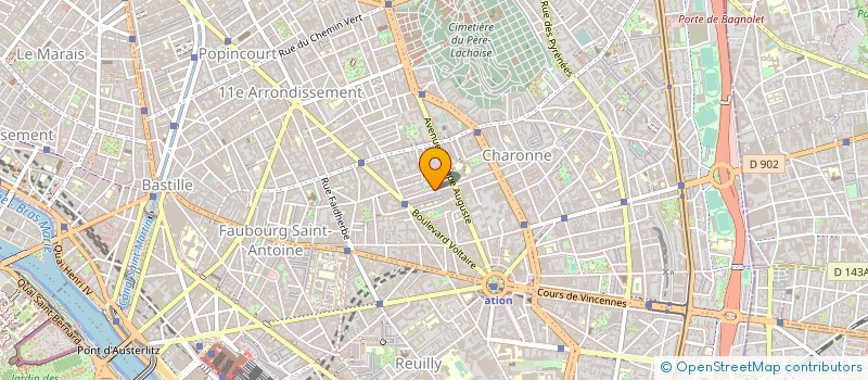 localisation de l'entreprise MADAME OURANEDAME CHALAL à PARIS