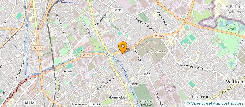 localisation de l'entreprise MADAME OURDIA BOUCHENABI  ROUBAIX