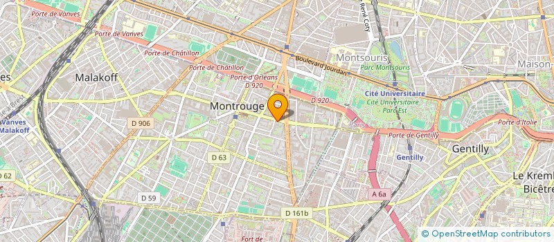 localisation de l'entreprise MADAME OURDIA MERBOUCHE  MONTROUGE