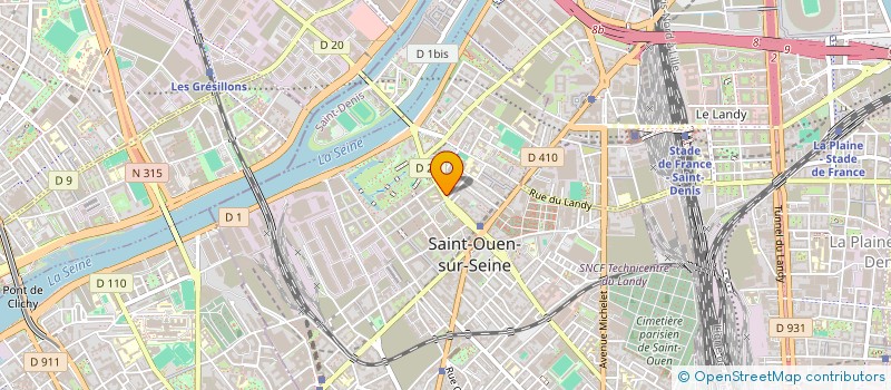 localisation de l'entreprise MADAME OURIA HAMZA à SAINT-OUEN-SUR-SEINE