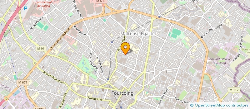 localisation de l'entreprise MADAME OURIDA ADJAOUD  TOURCOING