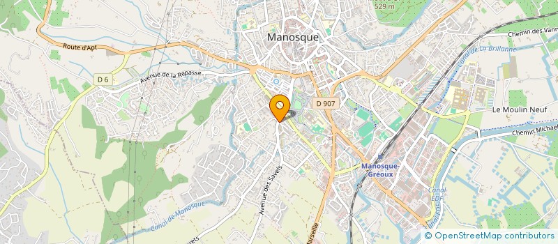 localisation de l'entreprise MADAME OURIDA HOUDA à MANOSQUE