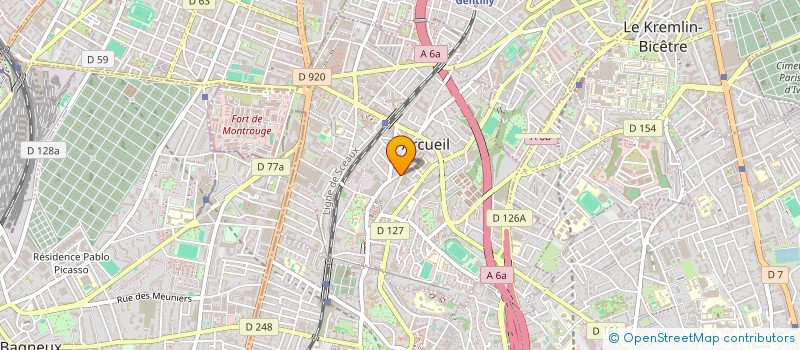 localisation de l'entreprise MADAME OURIDA IZOUAOUEN  ARCUEIL