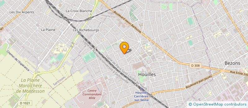 localisation de l'entreprise MADAME OURIDA OUAGUENOUNI  HOUILLES