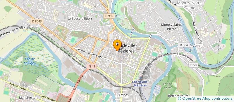 localisation de l'entreprise MADAME OURIDA OURCI  CHARLEVILLE-MEZIERES