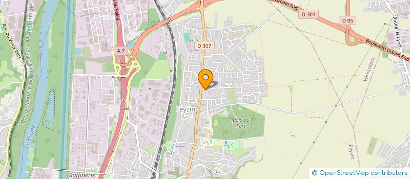 localisation de l'entreprise MADAME OURIDA REZGUI  FEYZIN