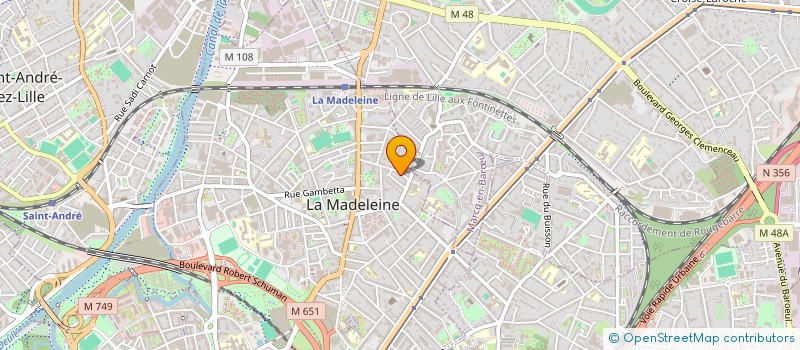 localisation de l'entreprise MADAME OXANA DUPONT à LA MADELEINE