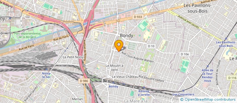 localisation de l'entreprise MADAME OXANA GHETMANET  BONDY