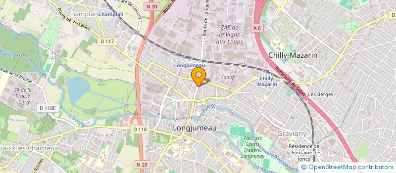localisation de l'entreprise MADAME OXANA STRELKOVA à LONGJUMEAU