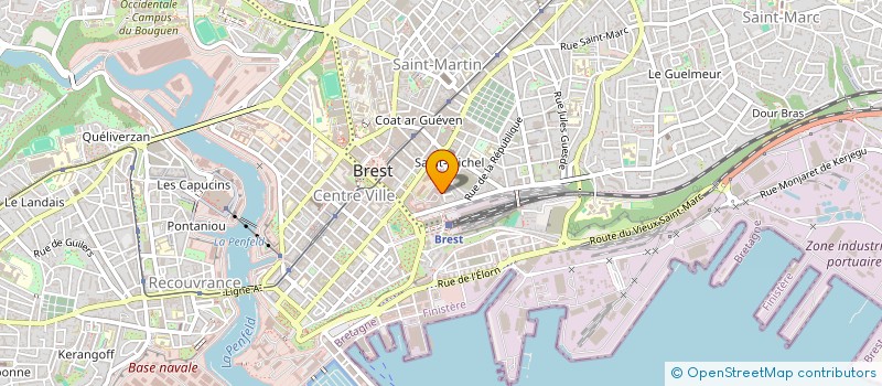 localisation de l'entreprise MADAME OXANTALE RACON FRADOT à BREST
