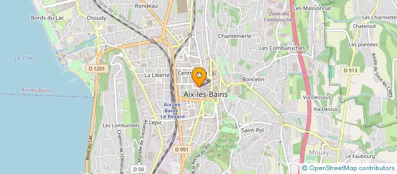 localisation de l'entreprise MADAME OYANT SAINT à AIX-LES-BAINS