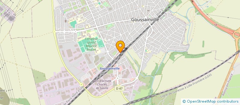 localisation de l'entreprise MADAME OZGUL GUL  GOUSSAINVILLE