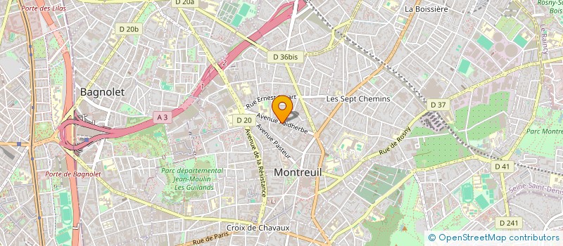 localisation de l'entreprise MADAME OZLEM AKPINAR  MONTREUIL