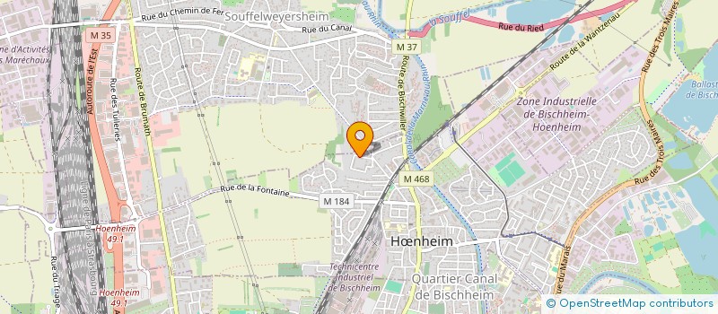 localisation de l'entreprise MADAME OZLEM KECELI à HŒNHEIM
